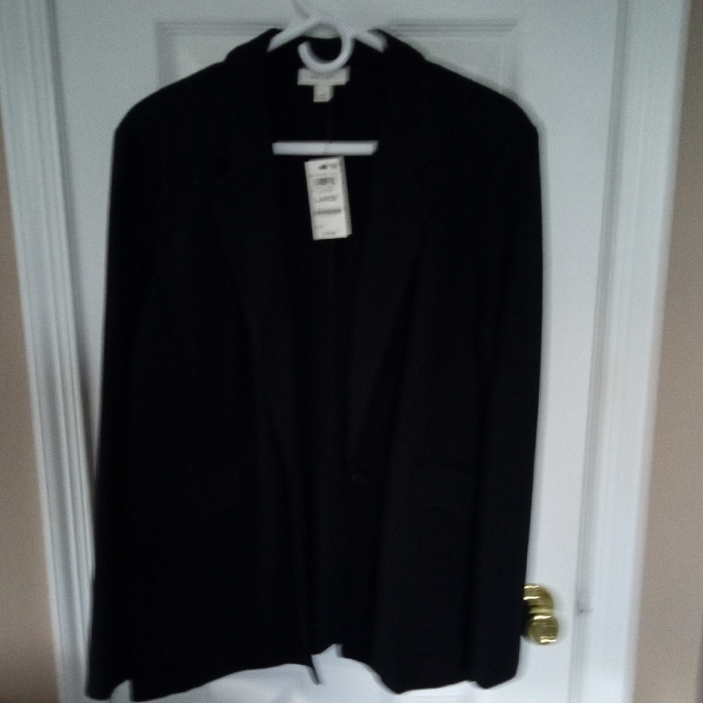 Black Women's Macy's  Blazer Jacket - Classic Tailored Style